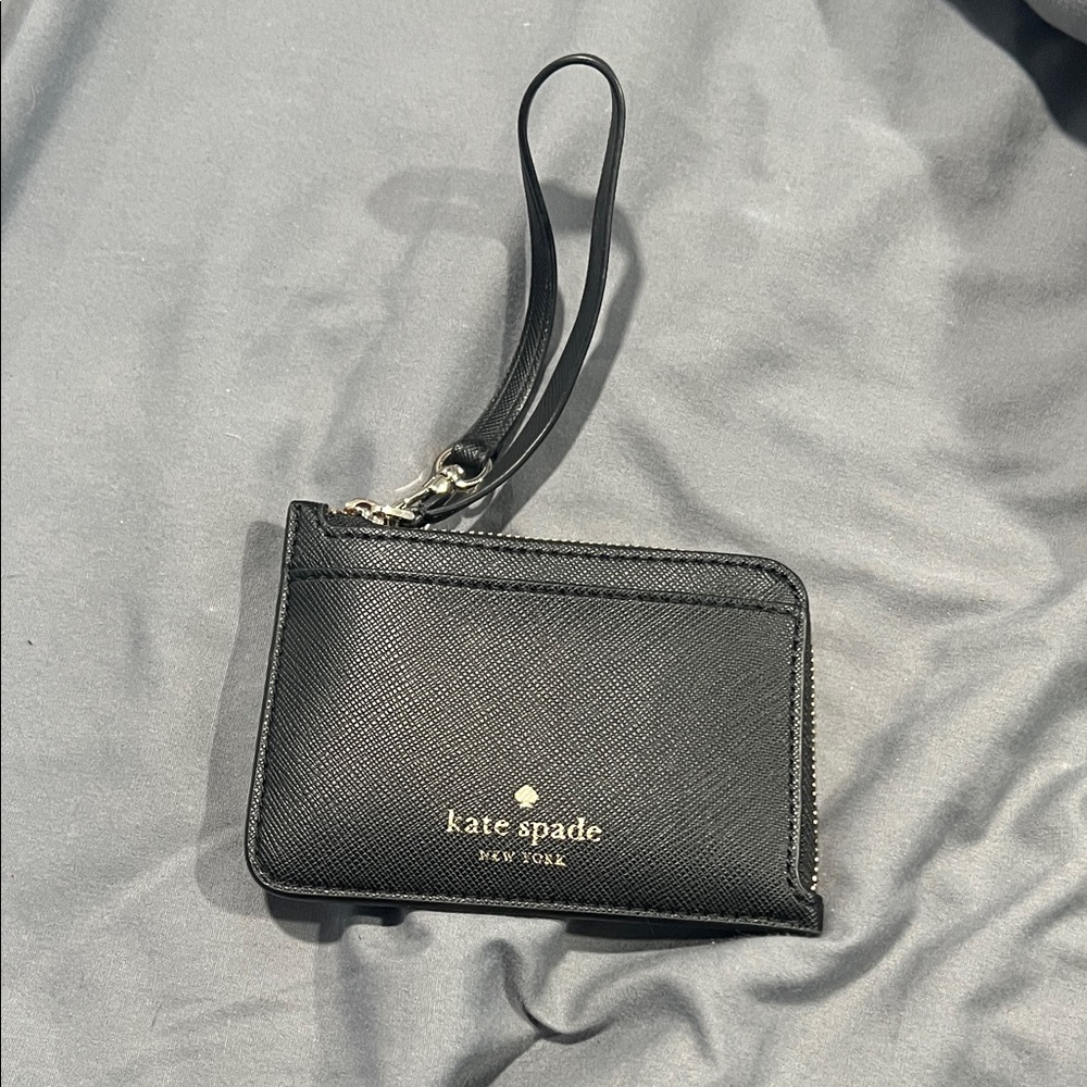 Kate Spade Black Leather Wristlet